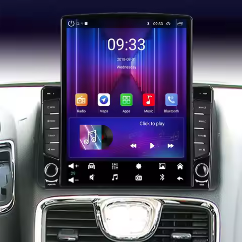 Car Radio Android 14 Carplay Auto For Chrysler Grand Voyager 5 2011-2015 For Dodge Grand Caravan 2008-2020 GPS Multimedia Player