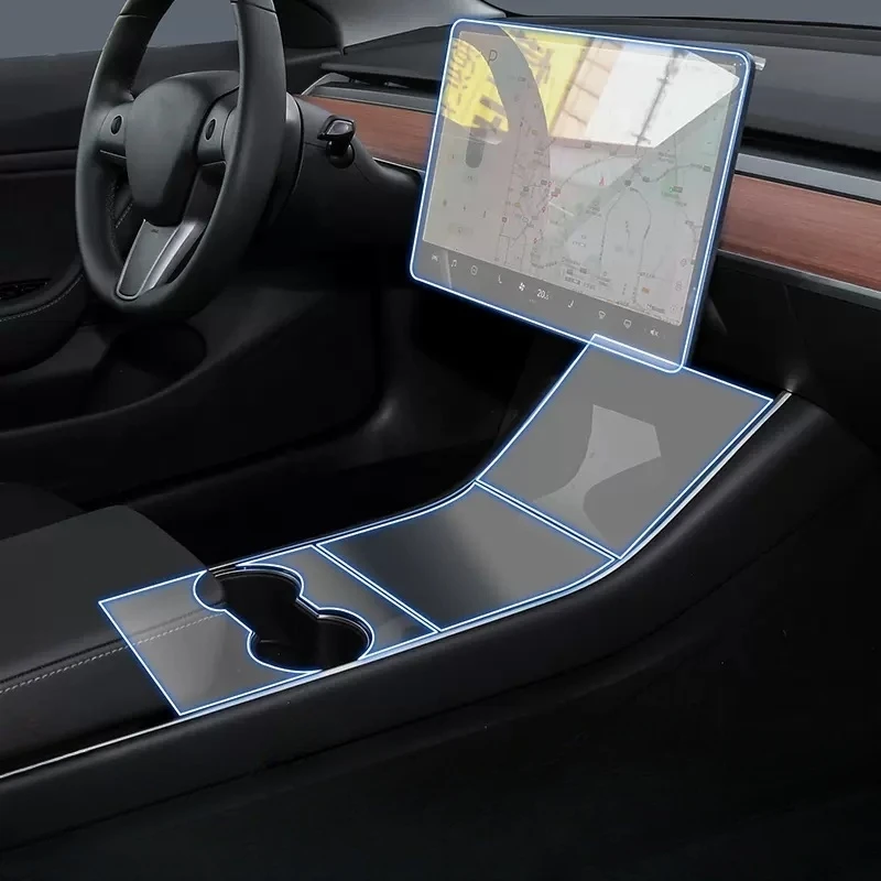

Film for 2019-2023 Tesla Model 3/Y Central Control Anti-scratch Protective Center Console Panel Sticker TPU Film Car Accessories
