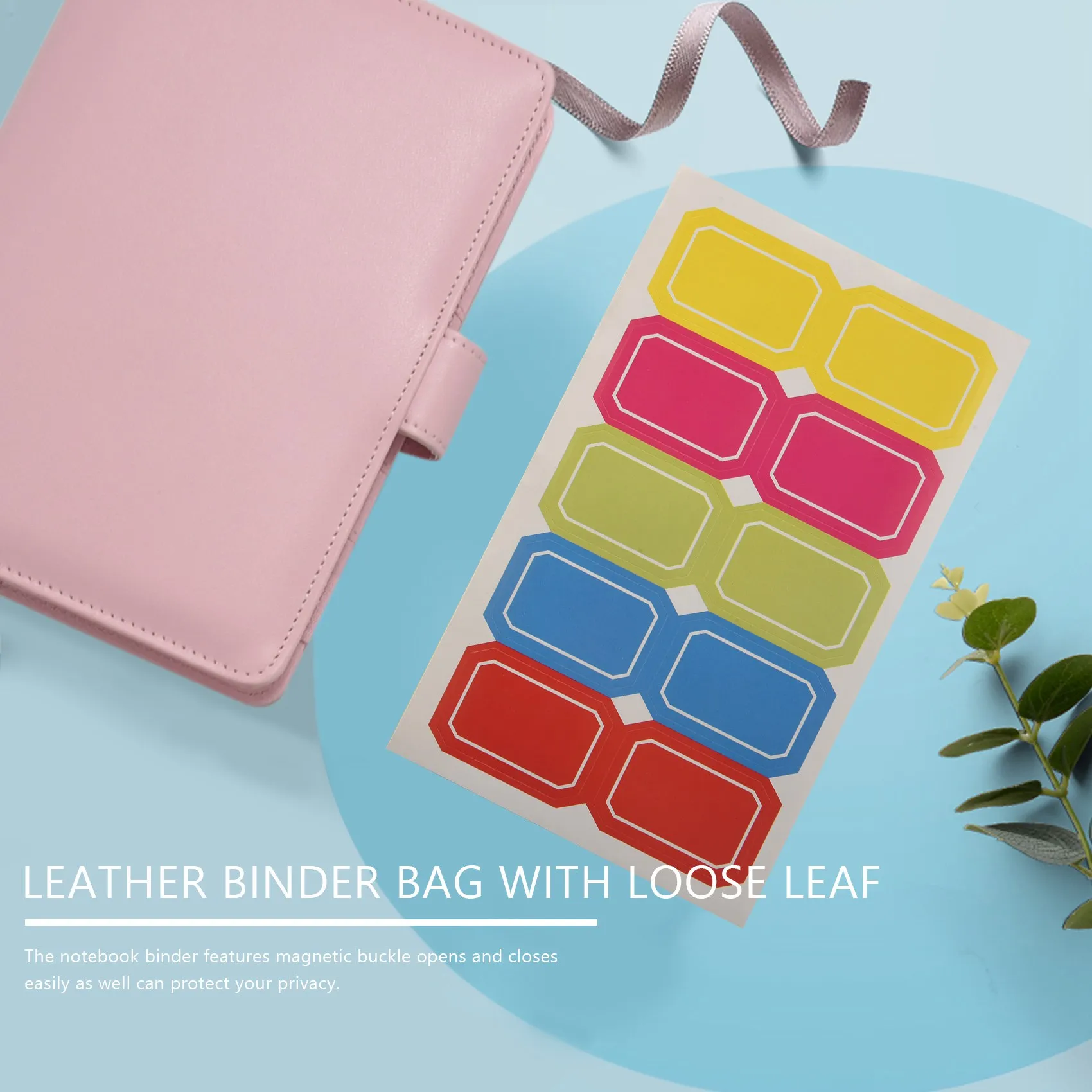 A6 دفتر الملاحظات الموثق مخطط الميزانية المنظم 6 حلقة الموثق غطاء ، جيوب الموثق ، أوراق ميزانية النفقات الشائكة حاكم-POS