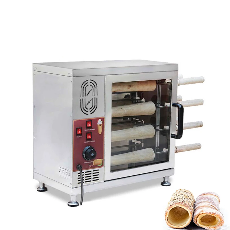 16 Roller Commercial Bread Roll Ice Cream Machine Electric Chimney Cake Oven Kurtos Kalacs Grill Roll Maker Machine