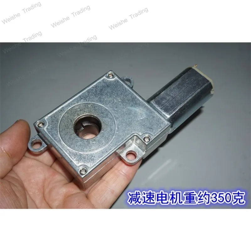 5V8V12V worm gear reducer motor through hole shaft forward and reverse DC reducer motor