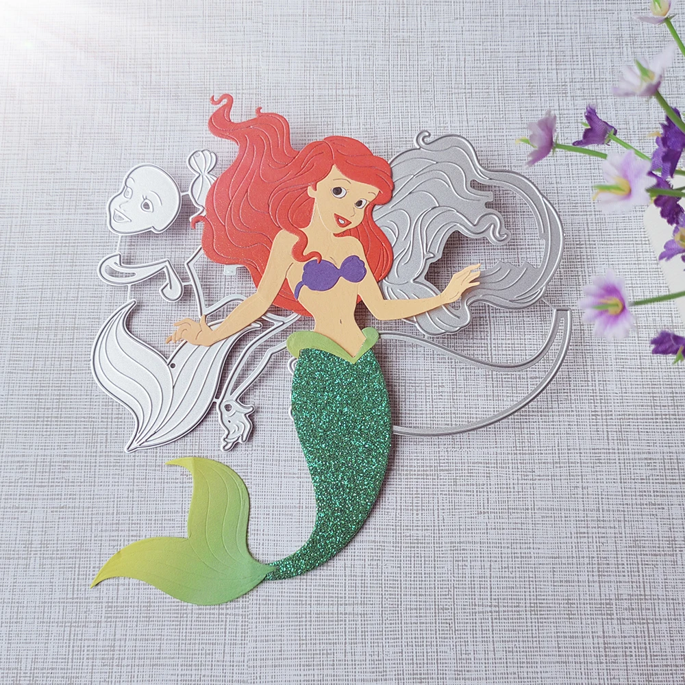 New Girls, Mermaid cutting dies scrapbook decoration embossed photo album decoration card making DIY crafts