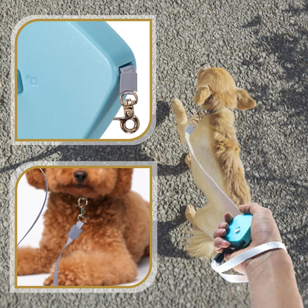 

Retractable Dog Leash Mini Size Lightweight Portable for Small Dogs Easy to Control Outdoor Walking Pet Supply