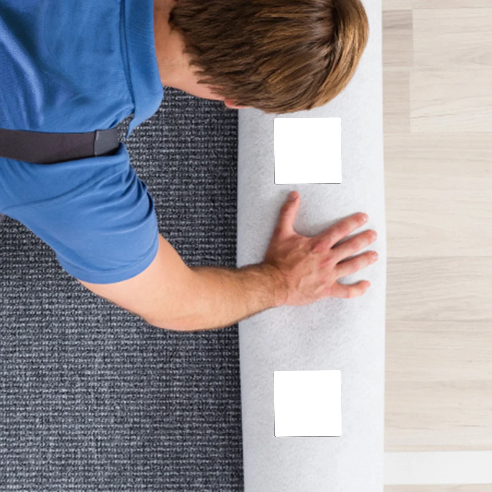 8 قطعة منصات البساط عدم الانزلاق قسط بولي Material المواد متعددة الاستخدام لا أدوات المطلوبة السجاد الزاوية القبضات ملصقات البساط وسادة القابضون #6