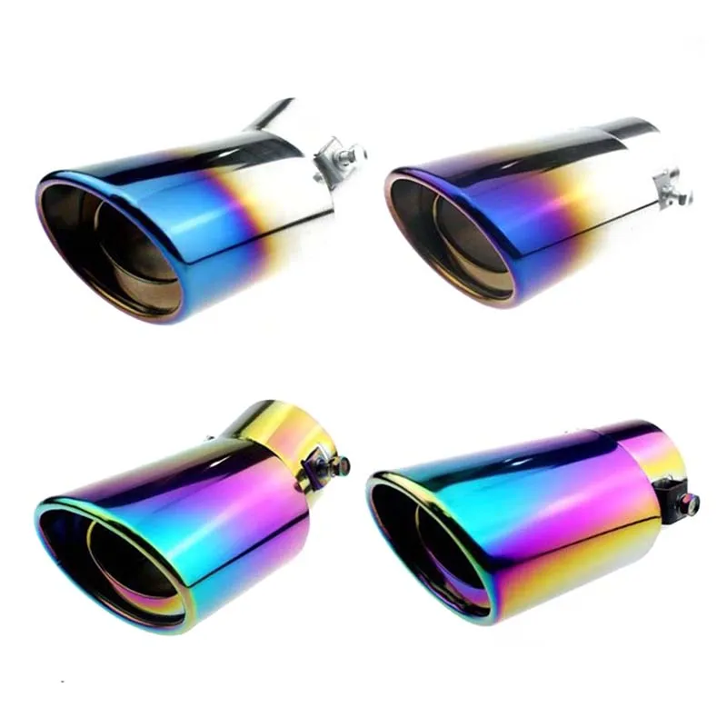 

Gradient Car Tail Throat Tail Pipe Car Exhaust Muffler Flue Stainless Steel Muffler Modification Exhaust System Spare Parts