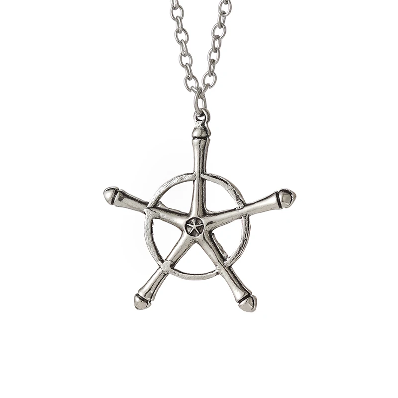 Anime Bleach Halskette Quincy Ishida Uryuu Cosplay Ginrei Gojiaku Amulett Legierung Halsband Kette Schlüsselbund Anhänger Schmuck Geschenke