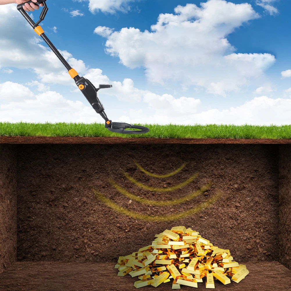 Умный подземный металлоискатель для улицы, датчик золотоискателя, трекер для охотника за сокровищами, ЖК-дисплей, безопасный металлоискатель