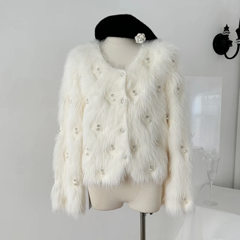 

Buttons Imitation Knitted Cardigans Jacket Coat Women Autumn Winter Loose Casual Warm Overcoat Female 2025 New
