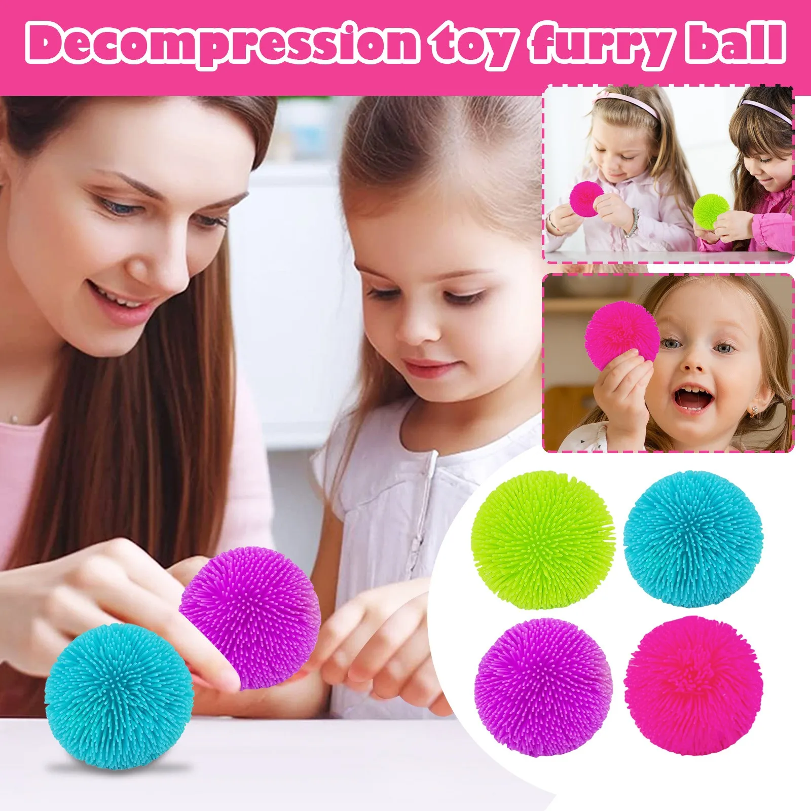 

Stress Relief Slow Rebound Toys Squeezing Fun Fine Wool Ball Home Party Birthday Party To Relieve Stress And Release Anxiety