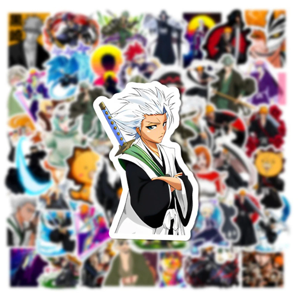 10/30/50 Stück BLEACH Cartoon Anime Aufkleber Coole Manga Sticker DIY Scrapbook Koffer Gitarre Motorrad Wasserdichter Aufkleber als Geschenk