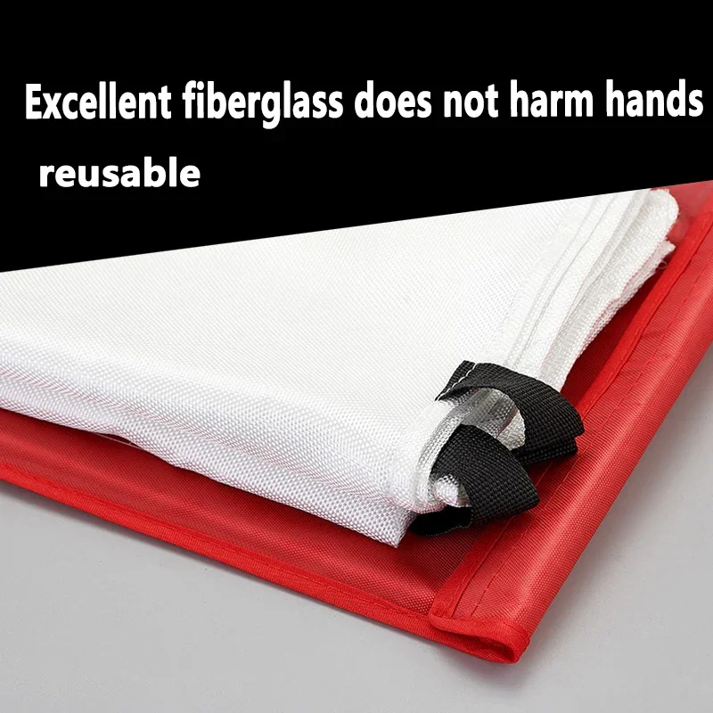 1m/1.5m Fire Blanket Fighting Fire Fireproof and Flame Retardant Emergency Survival Refuge Safe Cover Fireproof Emergency Cover