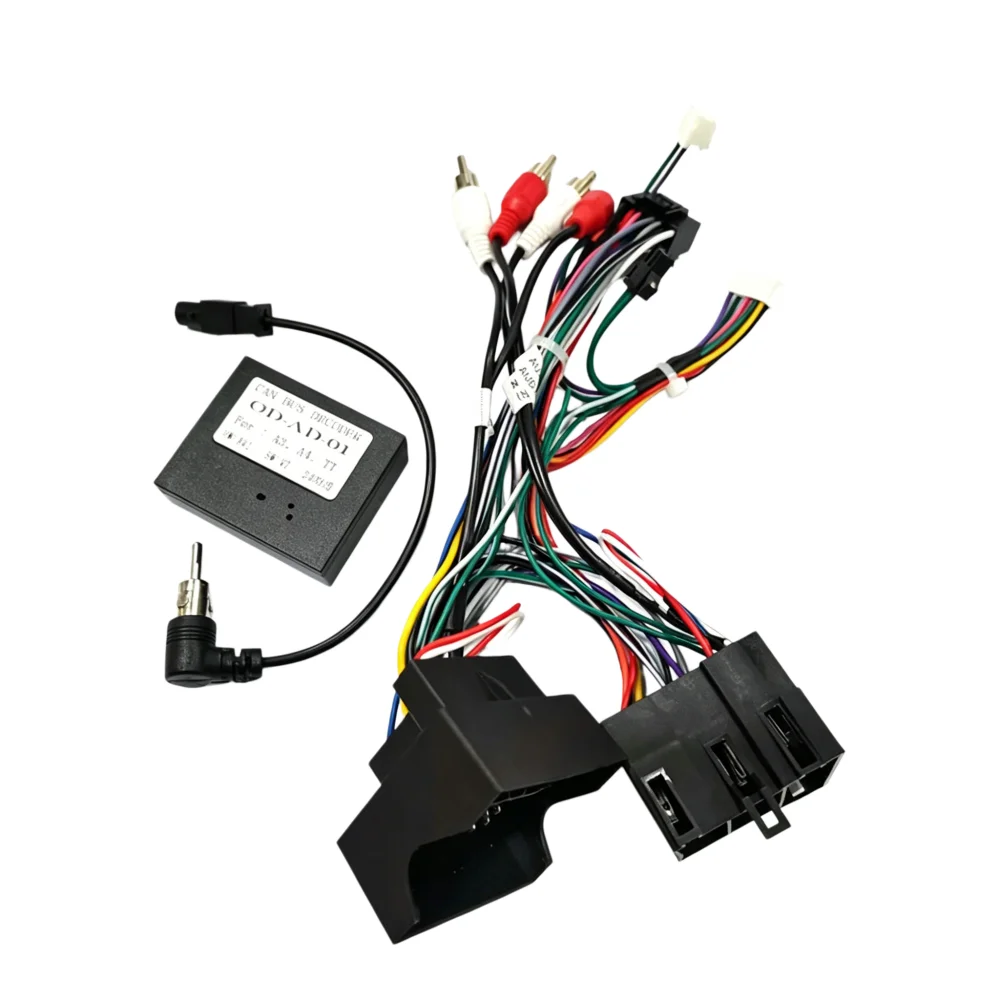 16PIN Android Radio Harness Wire For Audi TT A3 S3 RS3 A4 S4 RS4 A6 S6 RS6 Allroad SEAT Exeo Stereo Power Cord Cable Canbus Box