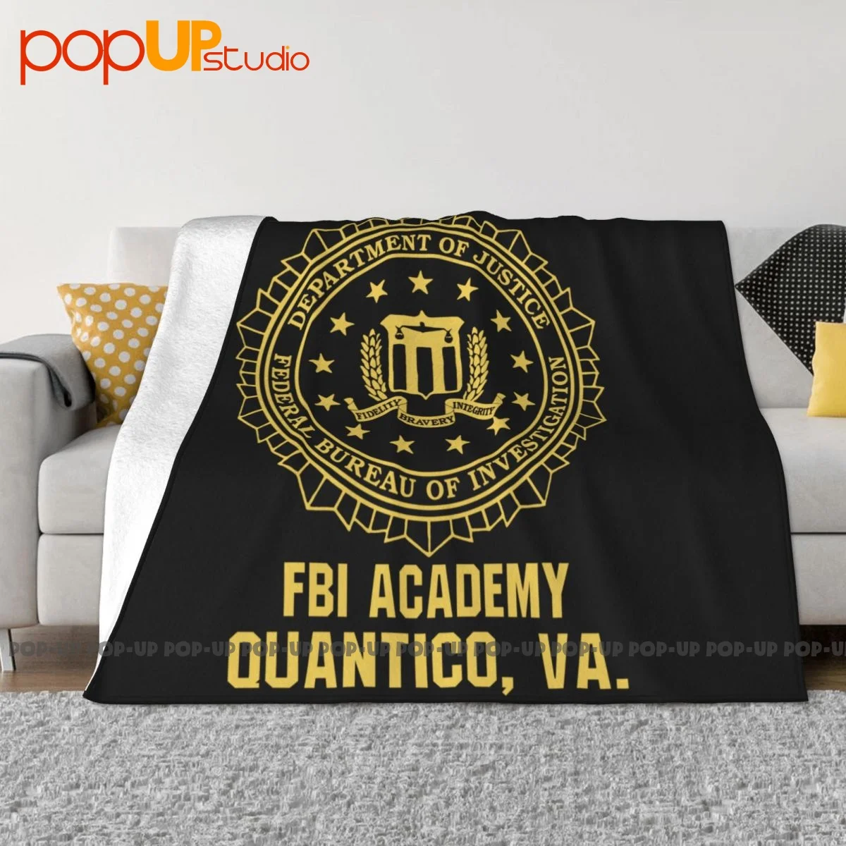 Fbi F.B.I Academy Quantico Va Virginia Blanket Autumn Bedroom Anti-Pilling Sofa Dedicated Decorative Sofa