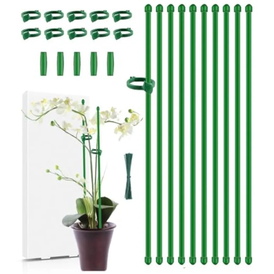 

Plant Stakes MAFONE 10Pcs 15In Monstera Plant Support Orchid Sticks Extended to 2/3/4ft Plant Sticks Support Tall for Monstera
