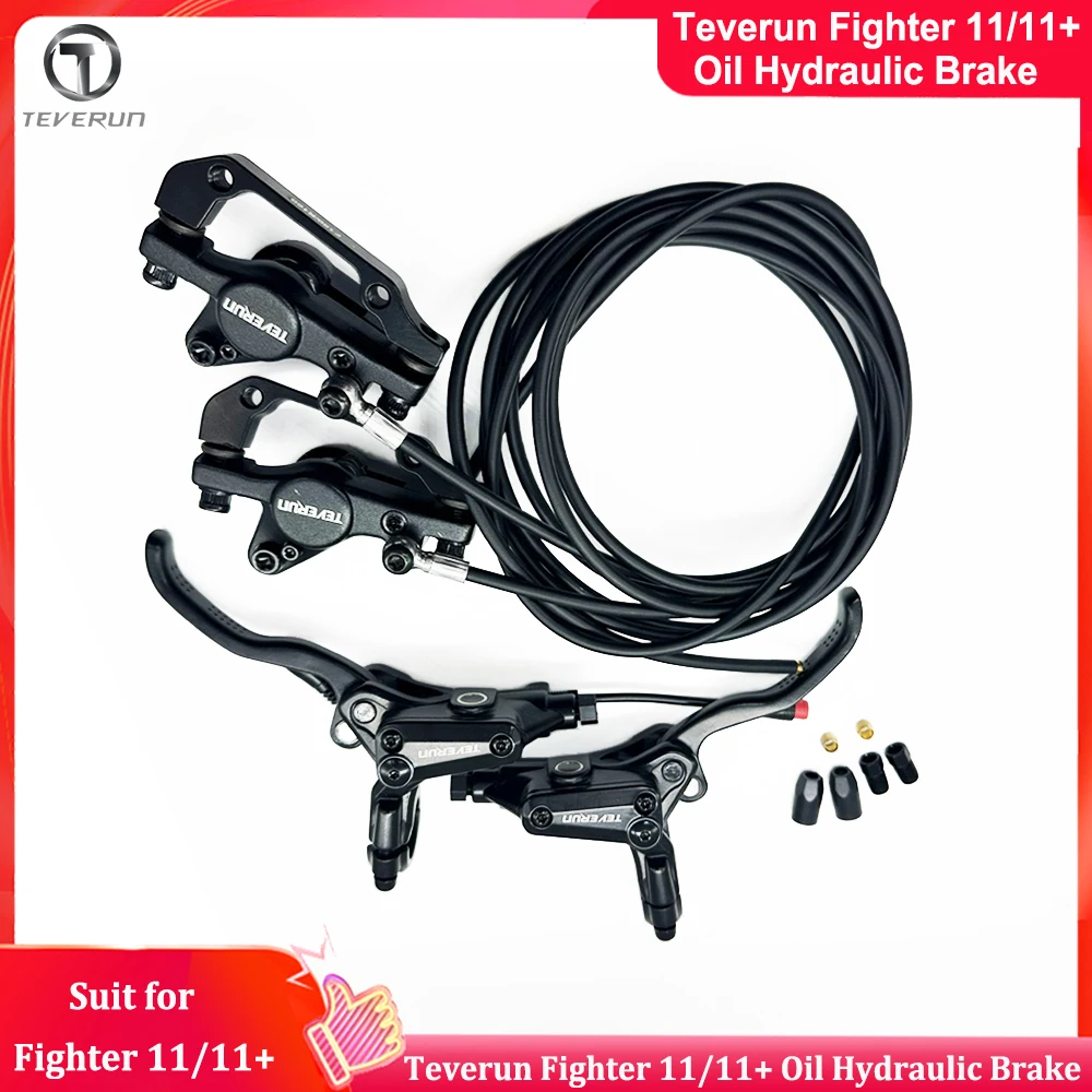 

Официальный комплект гидравлических тормозов Teverun Fighter 11/Fighter 11+ с логотипом Teverun, подходит для самокатов Teverun Fighter 11/11+