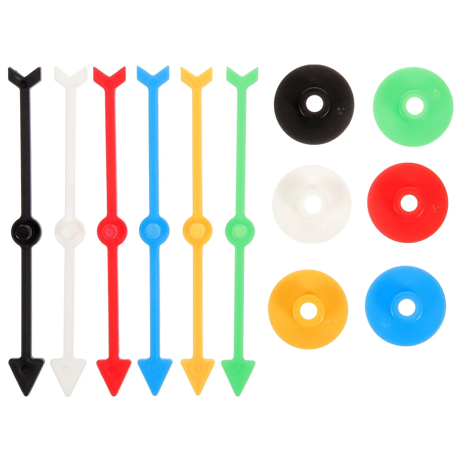 6 Pcs Rotating Plastic Pointer Digital Turntable DIY Accessories Board Game Arrow Arrows Spinners For