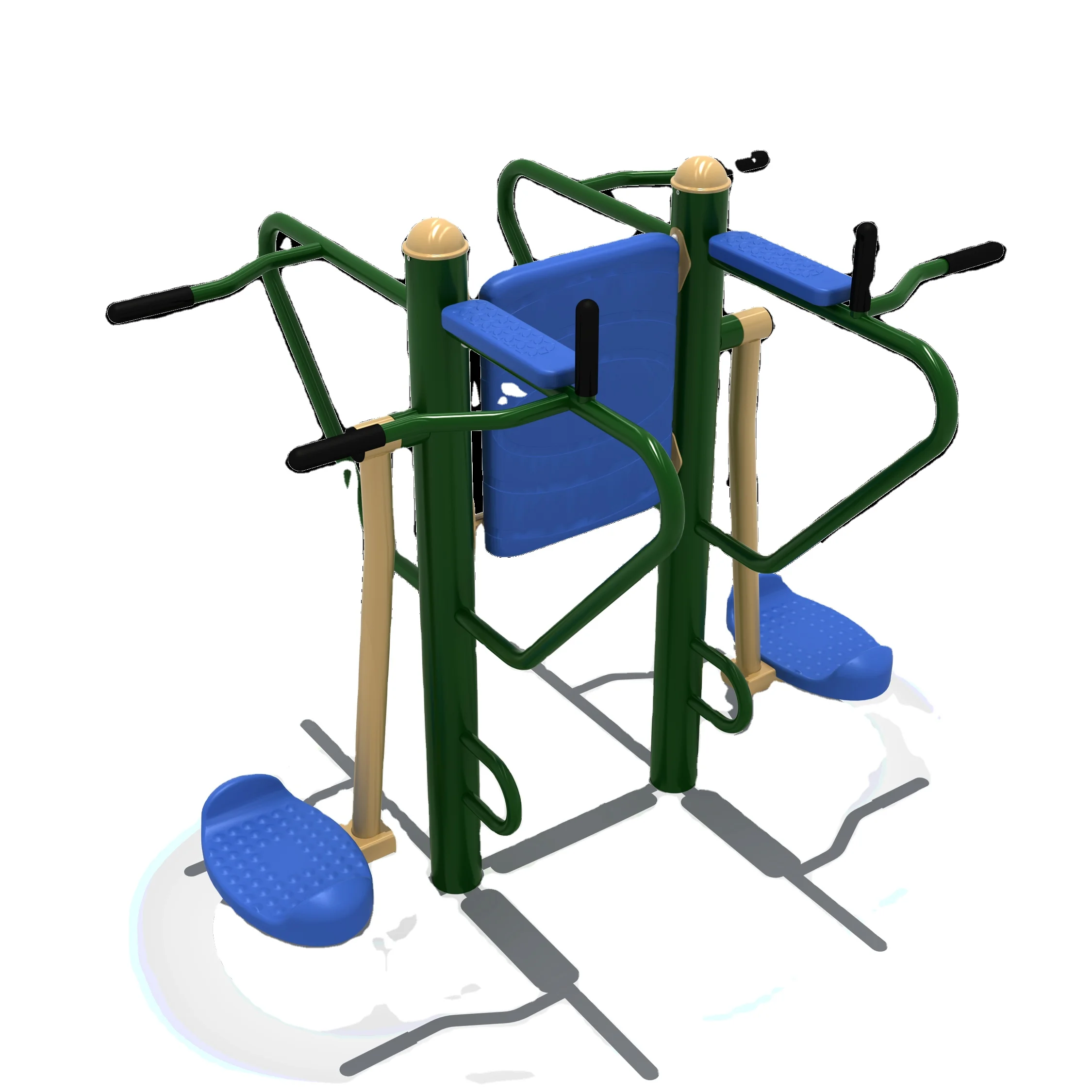 

Outdoor Gym Equipment Attractive Double Wave Board Garden and Park Used Air Skier Exercise Equipment