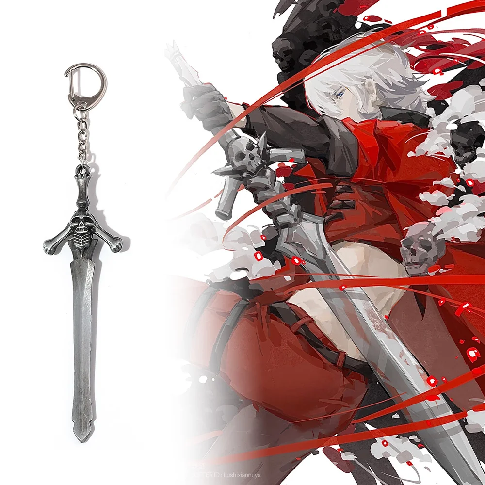 Jogo diabo danta espada chaveiro rebelião despertar cosplay arma chaveiro pingente de metal presente coleção festa jóias