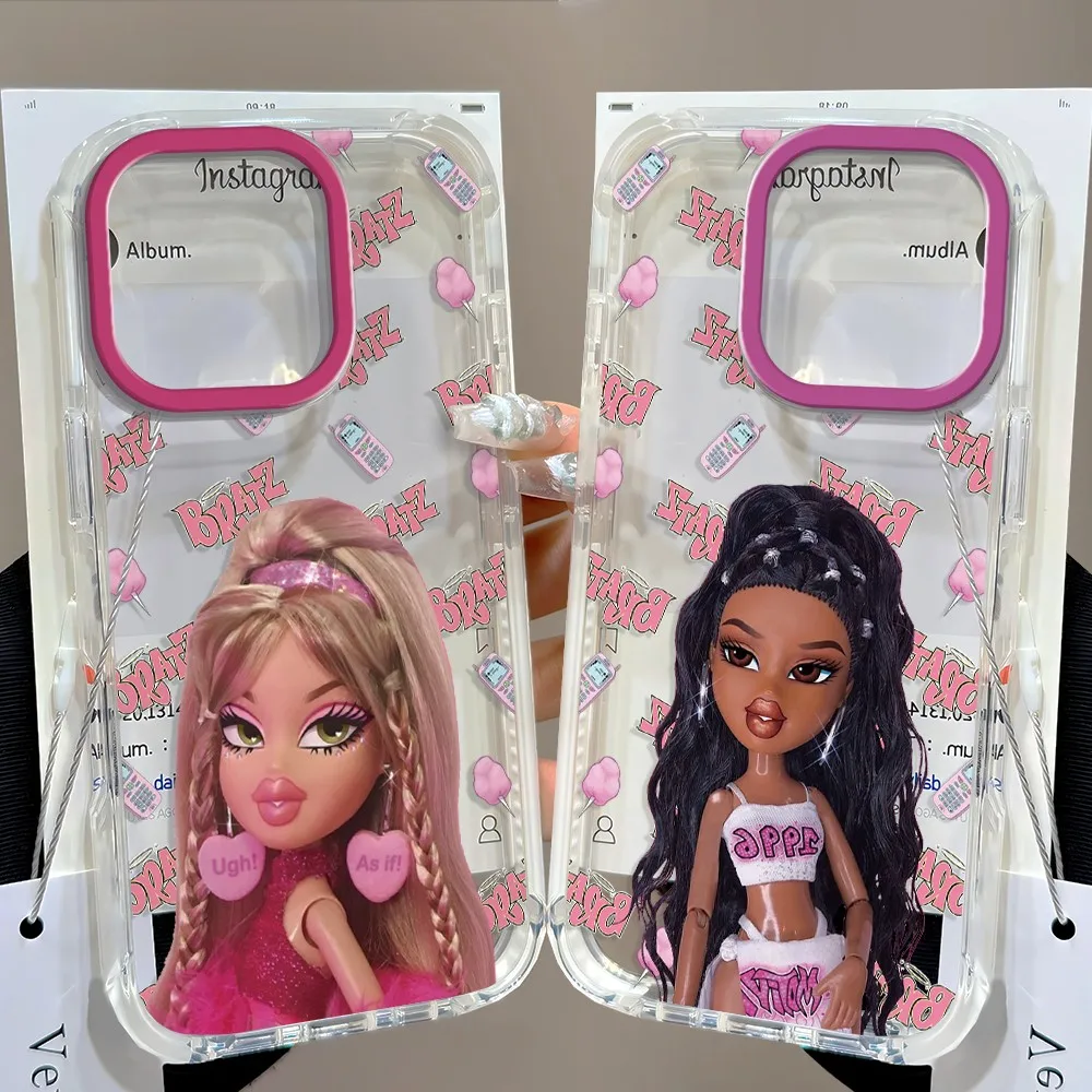 Fashion Cute Doll Bratz Y2k Phone Case for Samsung Galaxy S26 S25 S24 S23 S22 S21 S20 FE Note20 Note10 Plus Ultra Lite 5G Cover