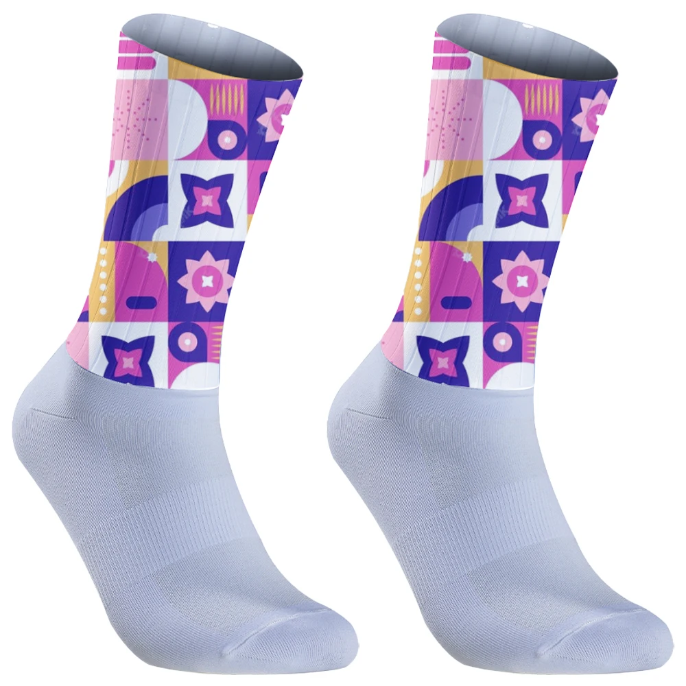 Chaussettes de vélo de route respirantes pour hommes et femmes, chaussettes de vélo VTT, sports de plein air, chaussettes de course, haute qualité, équipe professionnelle, chaussettes de cyclisme