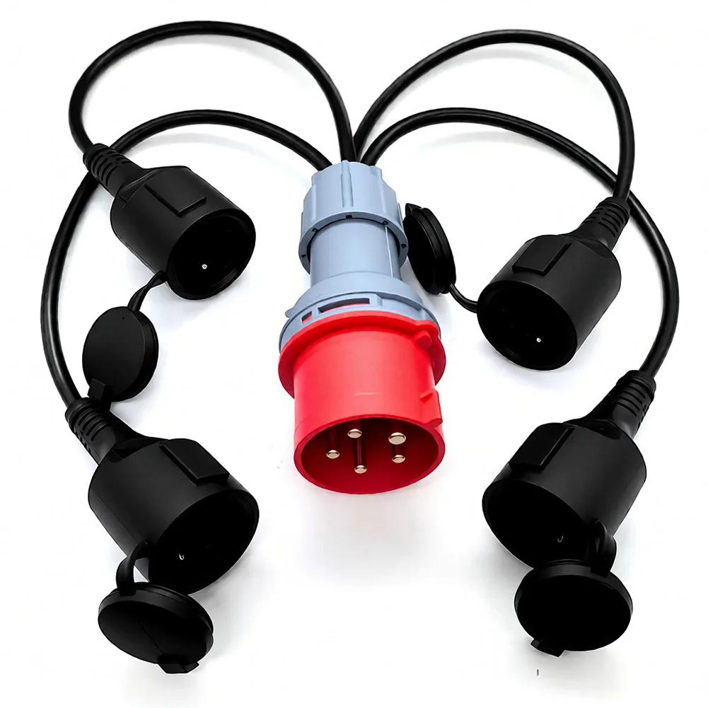 400V 16A Power Splitter With 4x230V Outlets 1 To 4 For Socket Adapter 400V 16A For RV For 32A Industrial Power Splitter