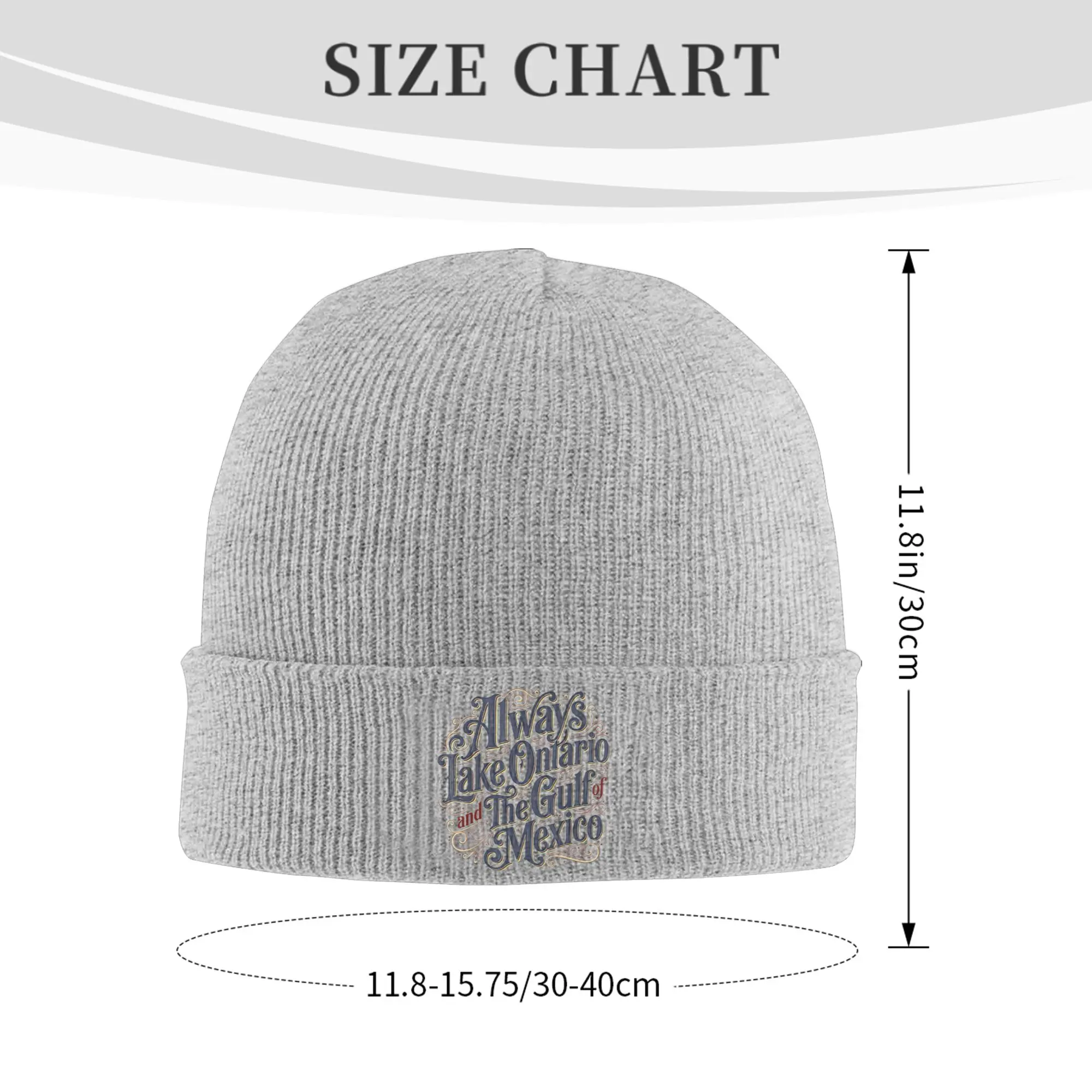 Funny Political Lake Ontario Forever Knitted Hat Women's Men's Skullies Beanies Winter Hat Acrylic  Warm Cap