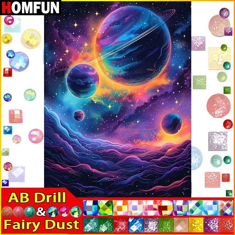 HOMFUN-pintura diamante 5D Diy 