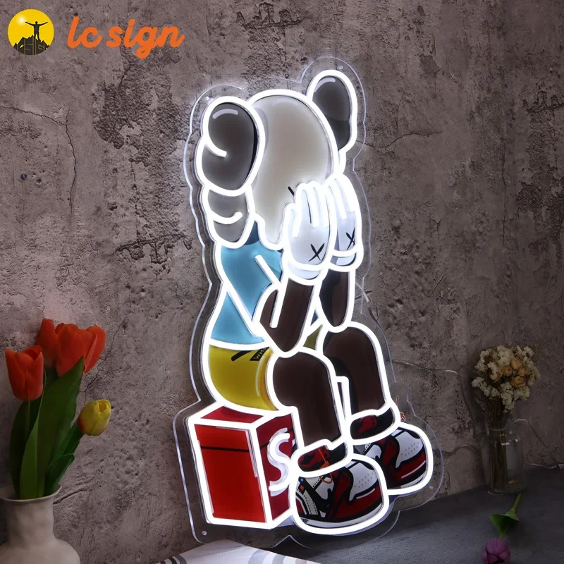 Outdoor waterproof Infinity mirror neon sign advertising led neon sign for custom led neon bar sign