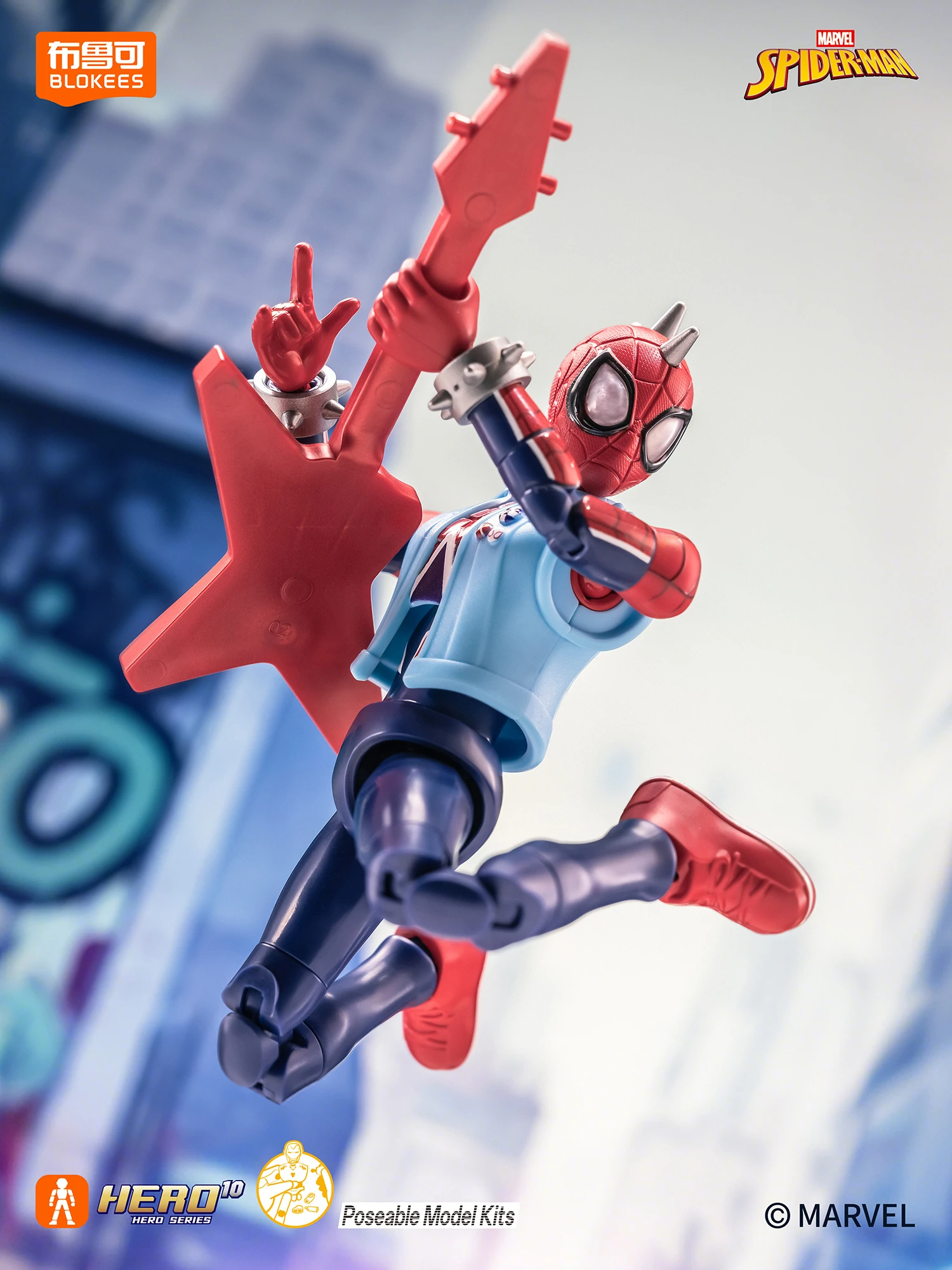 Original BLOKEES GV05 Venom SpiderMan Miles Morales Gwen Spider-Ham Doctor Octopus Mysterio Scorpion Action Figure Blind Box Toy - view 4