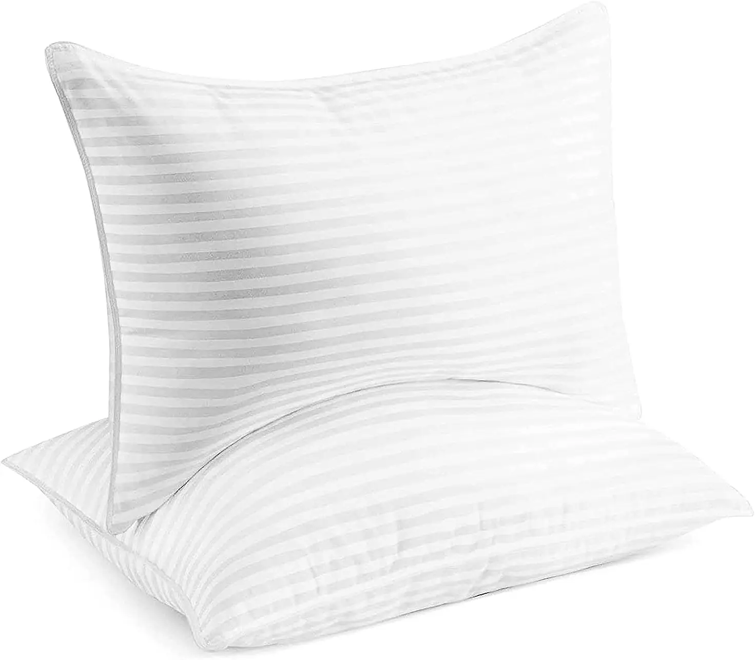 

Select Bed pillows Standard/Queen Size set of 2 - Down replacement bedding gel cooled pillows for back, belly or side sleeping