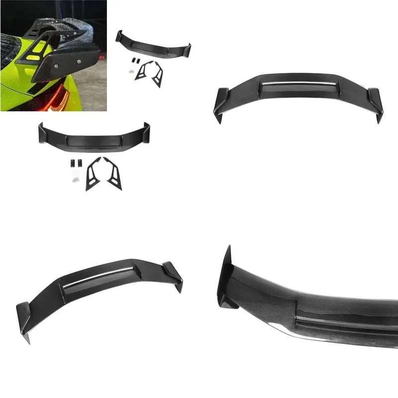for BMW Auto Single Layer True Carbon Fiber AO Style Rear Spoiler Wing Duck Tail GM Tail Spoiler
