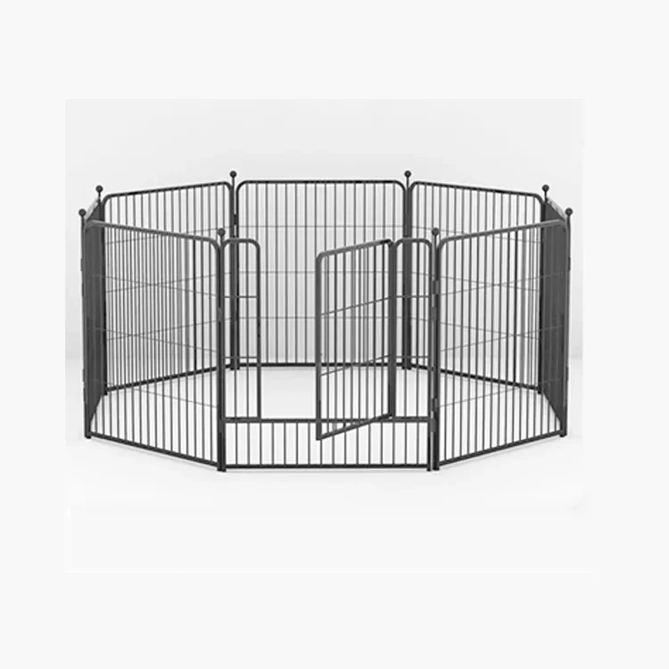 

Outdoor Kennel Enclosure Pen 8 Panel Foldable Dog Playpen Dog Fence Tall Pet Puppy Play Pen Exercise