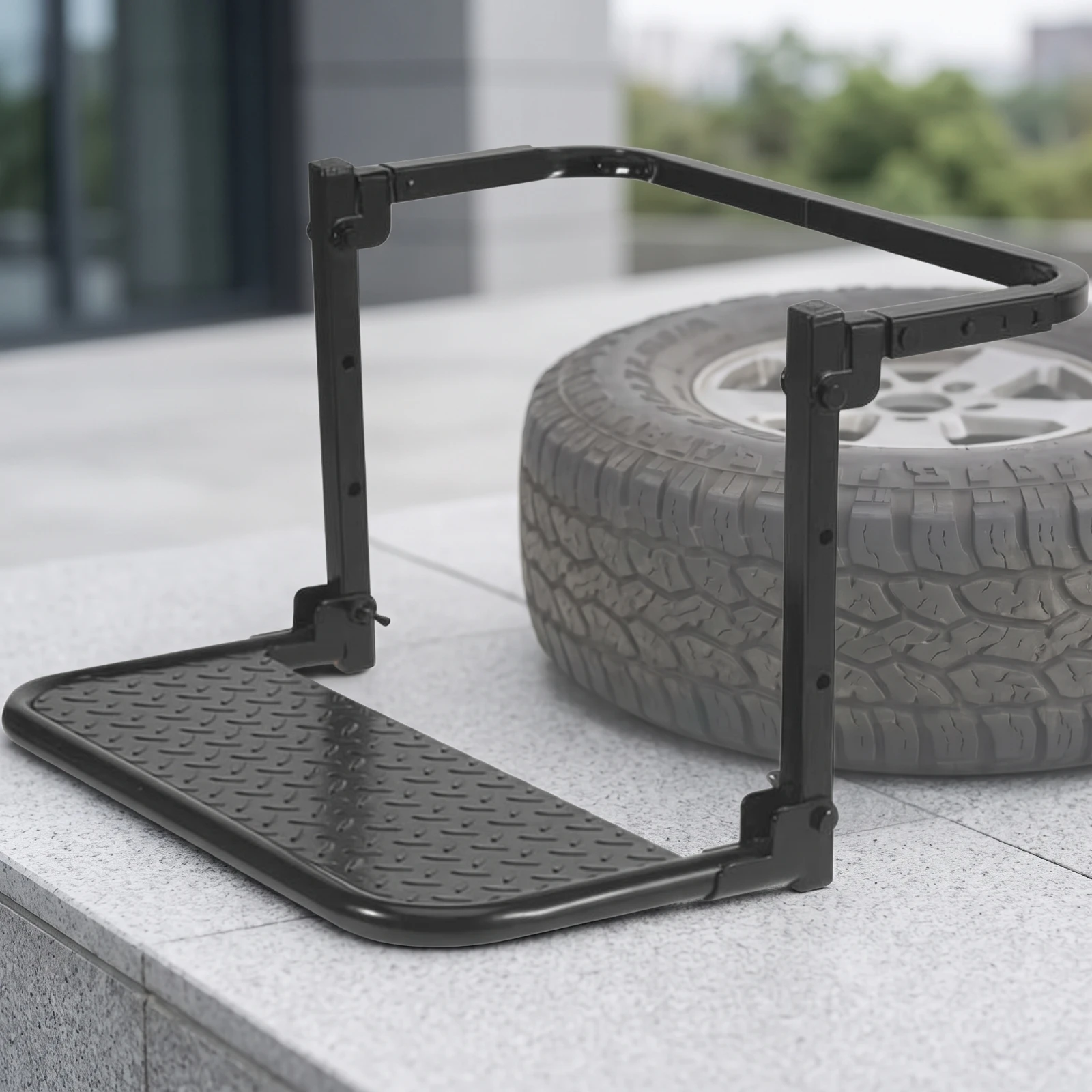 Echelle-de-toit-pour-pneu-de-secours-durable-securisee-et-compacte-pour-les-overlanders-acces-au-porte-bagages-de-toit-overlanding