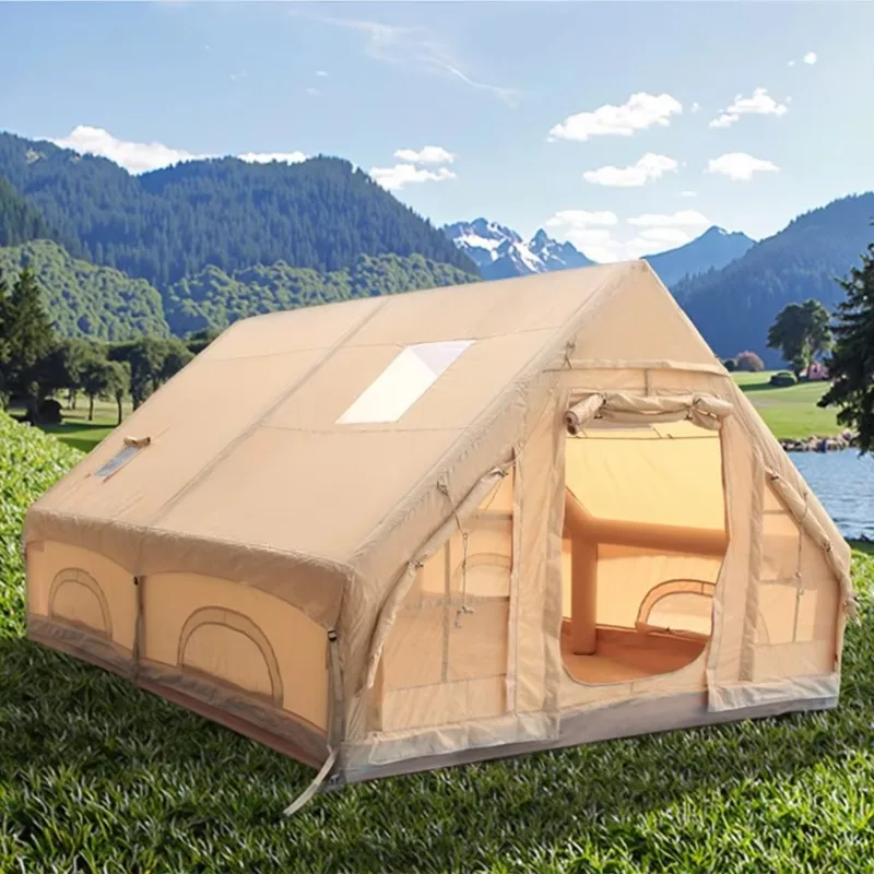 2025 بالجملة الفاخرة 12m2 التلقائي للماء أكسفورد خيمة الهواء المحمولة للتخييم في الهواء الطلق والسفر