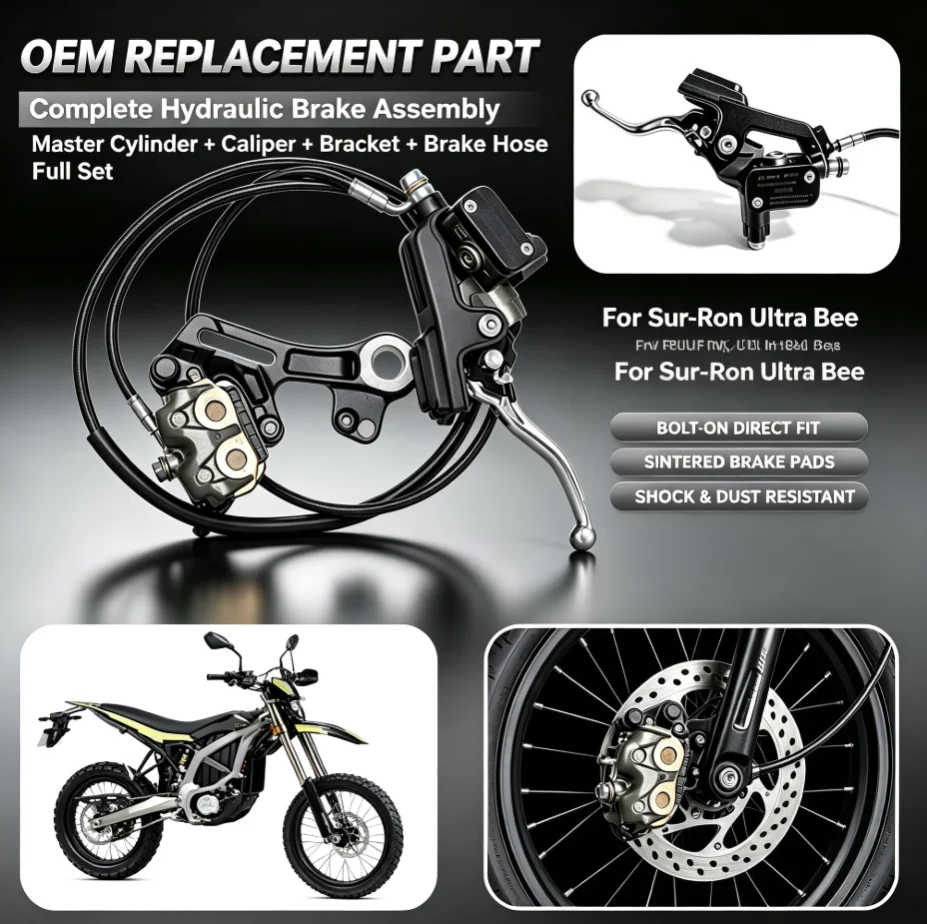 Front Rear Brake Caliper Bracket Kit - SurRon Ultra Bee Front & Rear