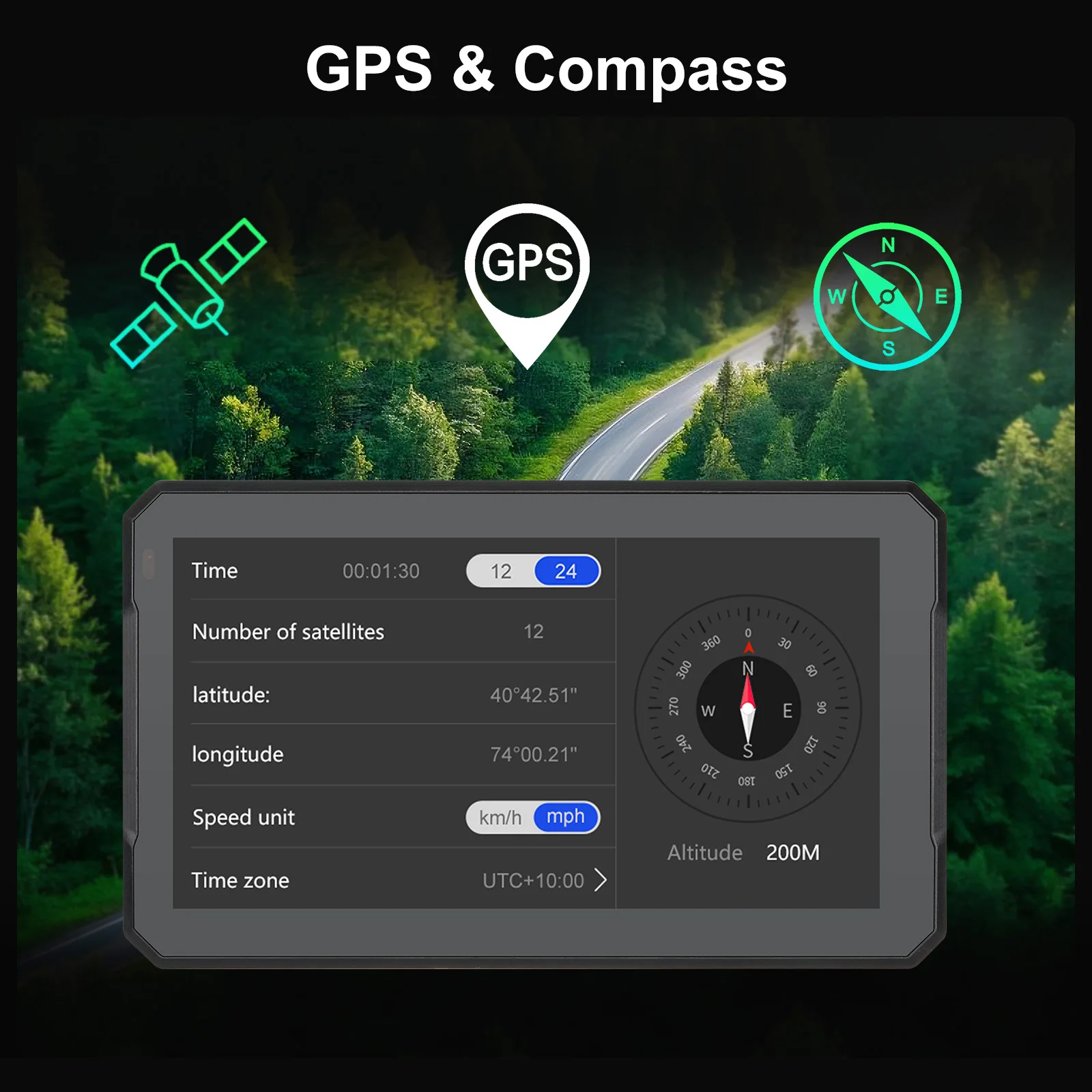 For BMW S1000 M1000 R1200 R1250GS XR ADV Touch Outdoor Waterproof Sunsceen Portable Motorcycle Navigator CarPlay Android Auto