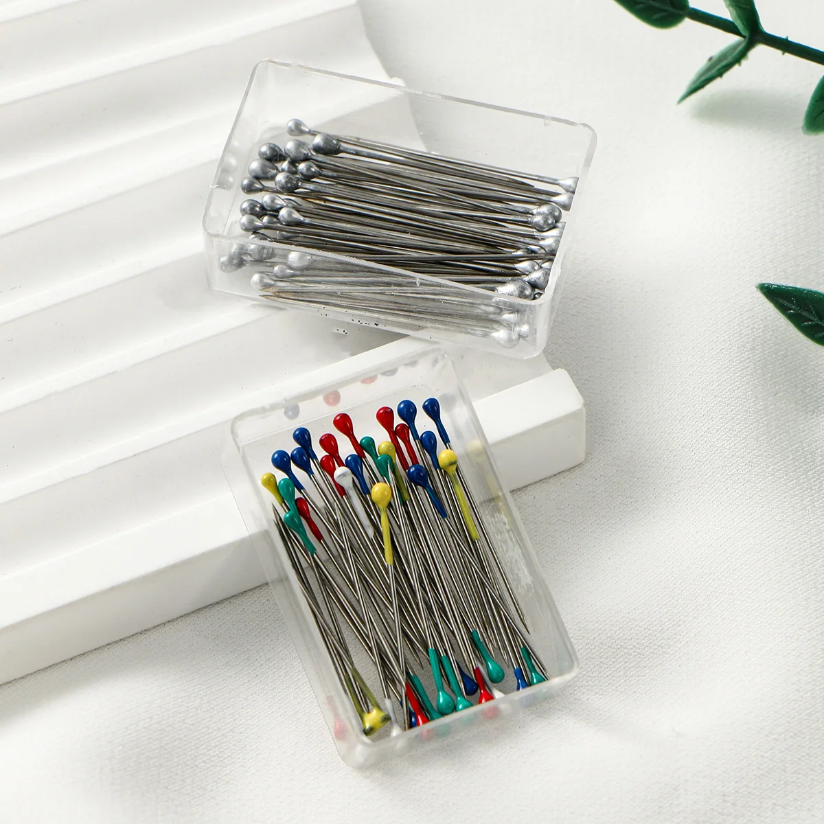 Colorful Positioning Pins for Clothing Scarf Hijab Pins with Storage Box Lightweight Brooch Scarf Buckle Hijab Accessories view 3