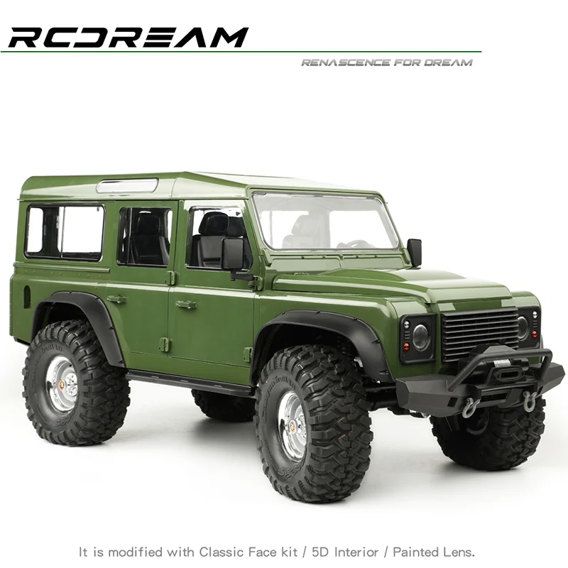 RCDream 313mm imitacja błotnika lekki kubek boczna szyba osłona dla zdalnie sterowany samochód gąsienicowy Traxxas TRX4 Defender Camel Cup RD110 Wago