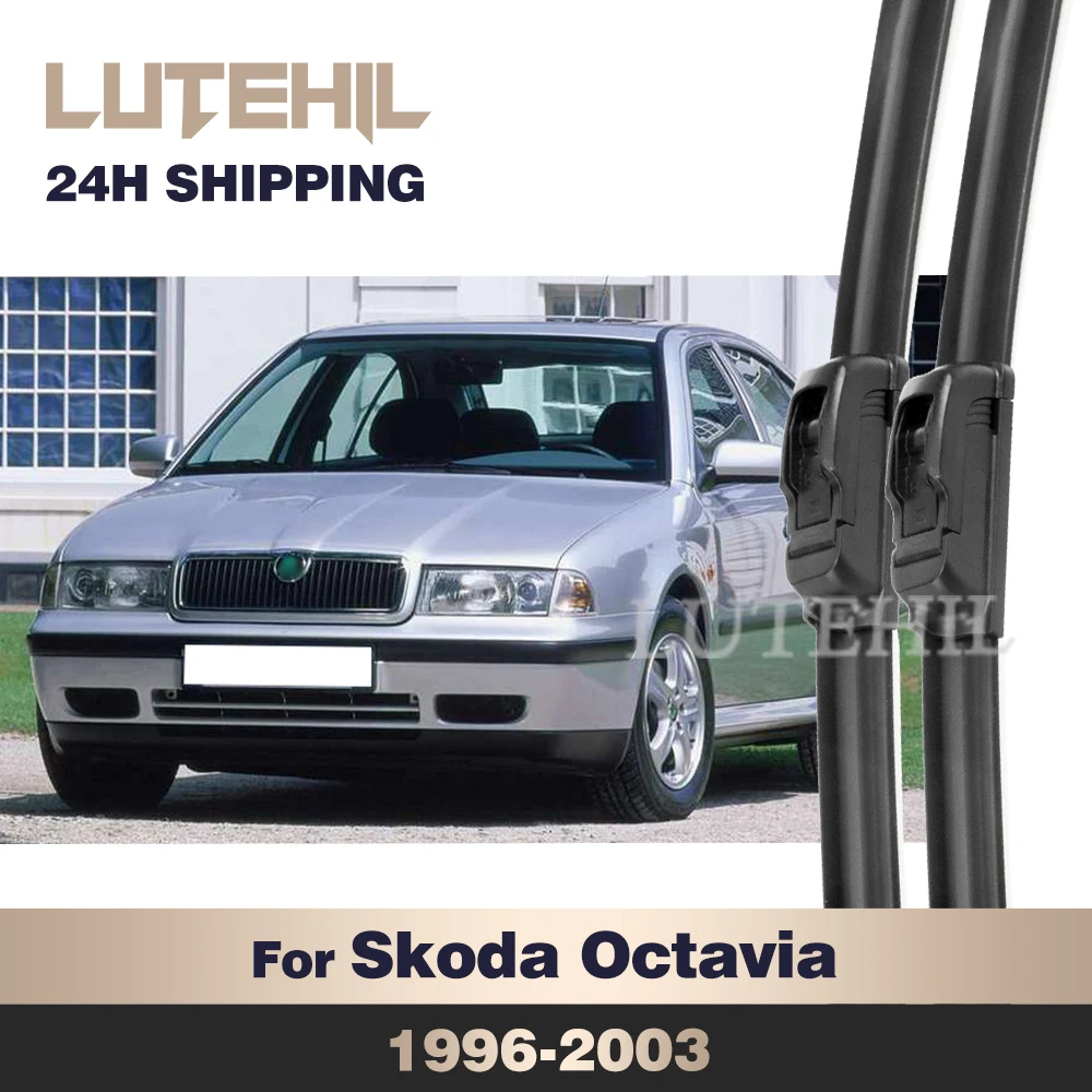 

LUTEHIL Wiper For Skoda Octavia 1U 1996-2003 1997 1998 1999 2000 Front Wiper Blades Windshield Windscreen Window Brush 21"+19"