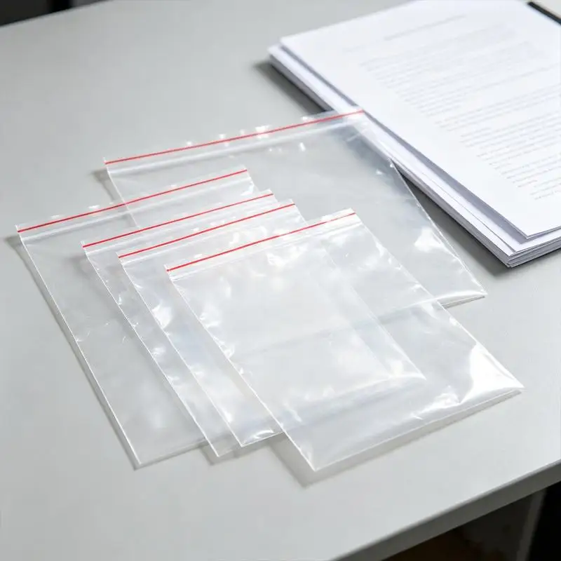 100pcs Self Sealed Bags Plastic Storage Bag For Jewelry Food Pills Transparent Zipper Storage Bag Package Pouches