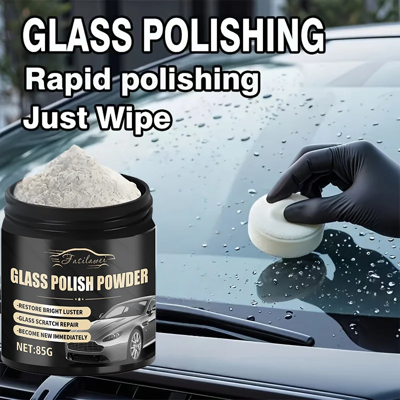 Professional Glass Polishing Powder Car Windshield Scratch Remover RV Mirror Clarity Restorer Auto Care Cleaning Solution view 3