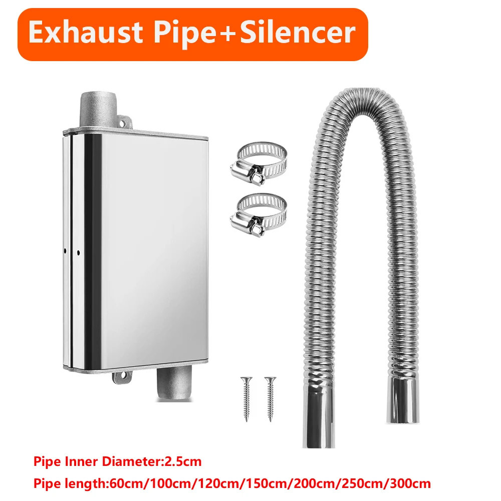 

Air Parking Heater Exhaust Pipe Car Air Diesels Heate Stainless Steel Exhaust Pipe 60/100/120/150/200/250/300cm