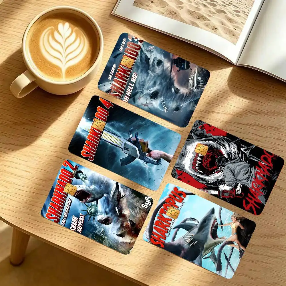 Science Fiction Movie S-Sharknado Art Print Credit Card Skin Waterproof PVC Bank Card Decal