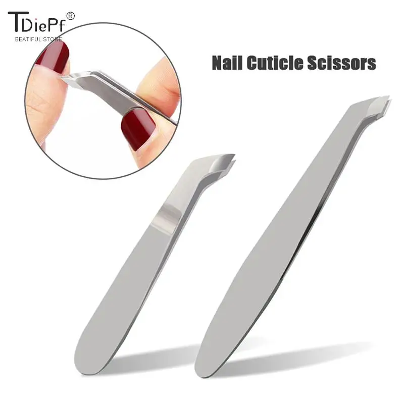 Small Nail Cuticle Scissors Tweezers Mini Clipper Cutter Trimmer for Finger & Toe Dead Skin Remove Pedicure Tools Foot Care