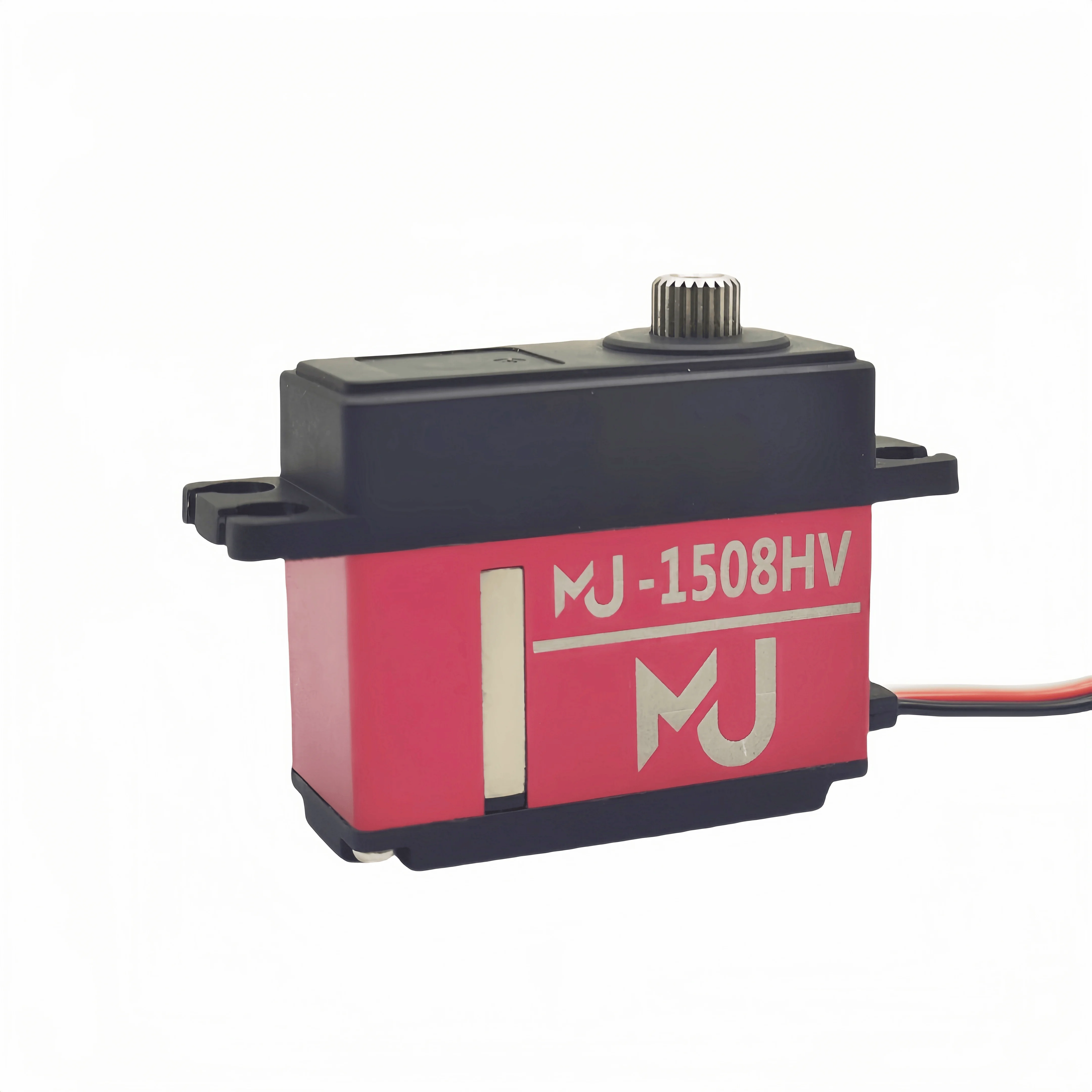 MJ-1508HV 8.4V 22kgf.cm Servo numérique sans noyau à engrenage métallique à couple élevé avec foudre rapide 0.09s/60 °   Réponse Réponse