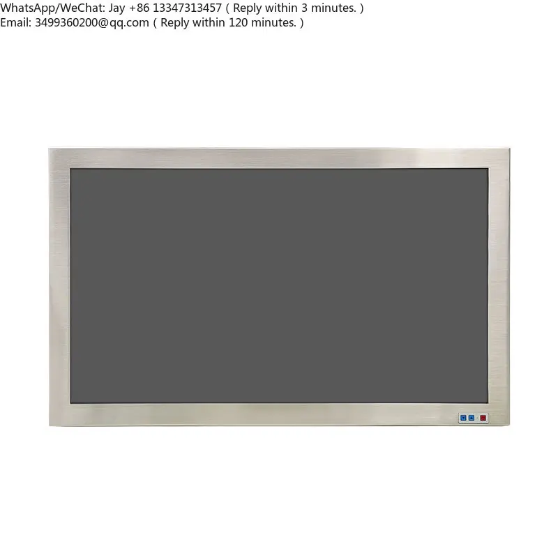 

27 Inch Auto-Brightness Stainless Steel LCD Monitor with Capacitive Touch Screen DVI Interface New Product