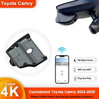 Customized 4K HD 2160P Plug and play Dash Cam DVR For Toyota Camry 2024 to 2025 Year model Front and Rear WIFI DashCam Car Dvr