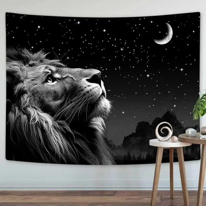 VIKAMA Fun Slogans Tapestry Vintage Letter Printing Background Cloth Bedroom Dormitory Living Room Humorous Aesthetic Decoration