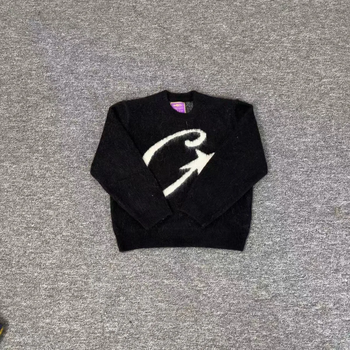 سترة طويلة Sve UKDRIPDRILL الهيب هوب عادية Faion الدافئة العصرية محبوك الصوف مزيج لينة فضفاضة تناسب الجولة Ne ort Sle #2