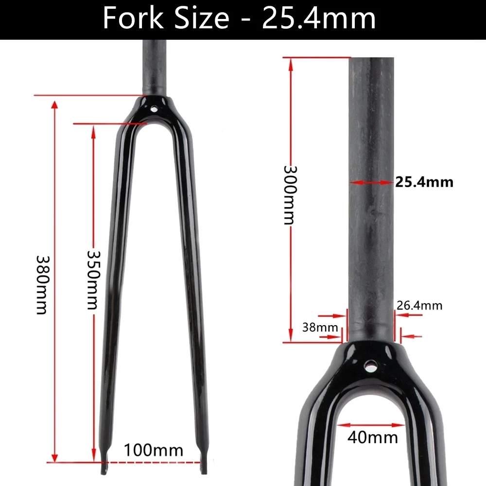 Ultralight 3K Carbon Fibre Bicycle Forks Road Bike Front Fork 700C*25mm C Brake Cycling Parts Steerer Tube 25.4mm or 28.6mm